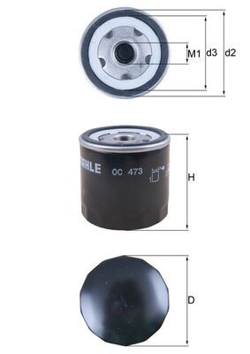 MAHLE OC 473 Oil Filter