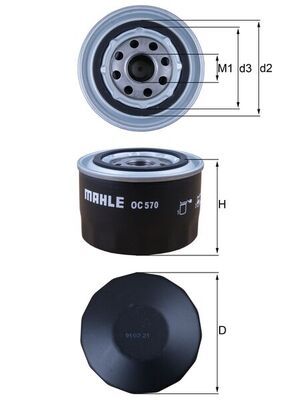 Oil Filter MAHLE OC 570