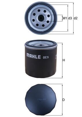 Oil Filter MAHLE OC 5