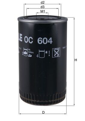 MAHLE OC 604 Oil Filter