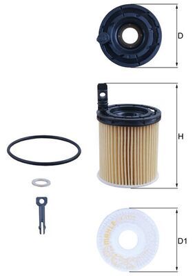 Oil Filter MAHLE OX 1121D