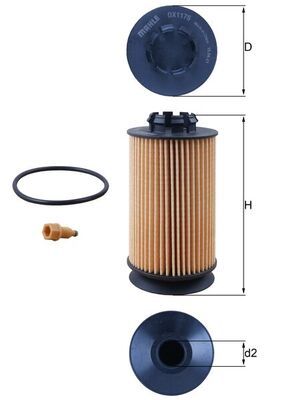 MAHLE OX 1175D Oil Filter
