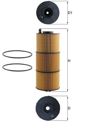MAHLE OX 1412D Oil Filter