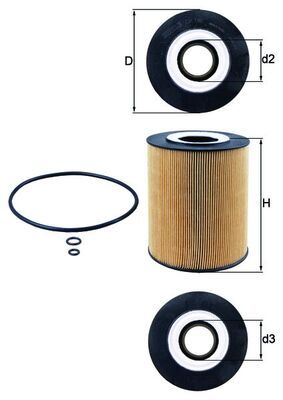 MAHLE OX 146D Oil Filter