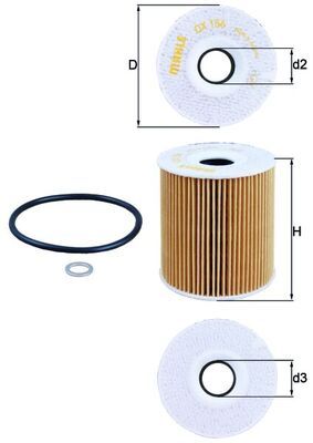 MAHLE OX 156D Oil Filter