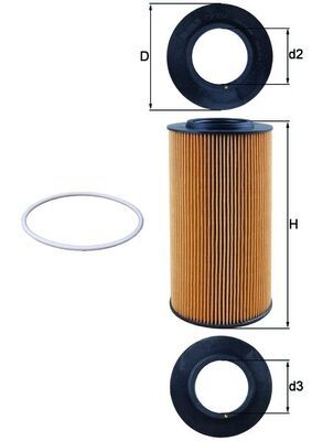 MAHLE OX 434D Oil Filter