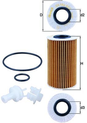 MAHLE OX 554D2 Oil Filter