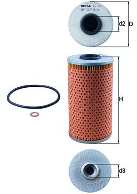 MAHLE OX 103D Oil Filter
