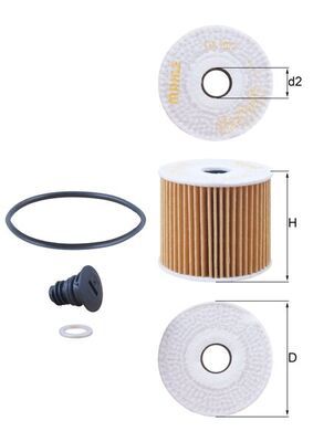 MAHLE OX 1077D Oil Filter