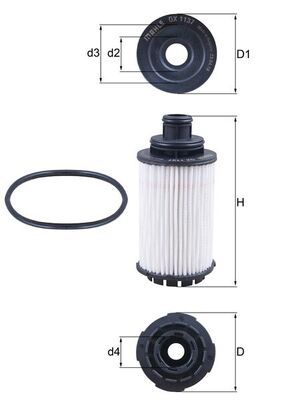 MAHLE OX 1137D Oil Filter