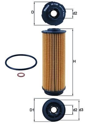 MAHLE OX 1146D Oil Filter