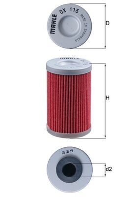 MAHLE OX 115 Oil Filter