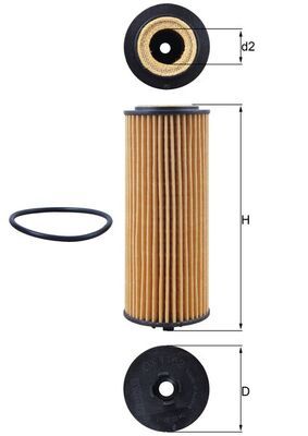 MAHLE OX 1162D Oil Filter