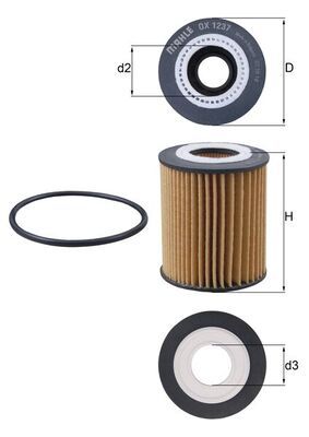 MAHLE OX 1237D Oil Filter