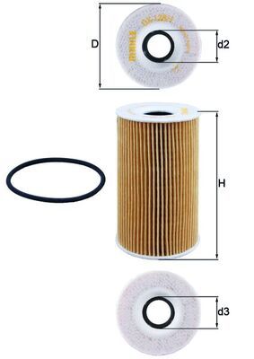 MAHLE OX 128/1D Oil Filter
