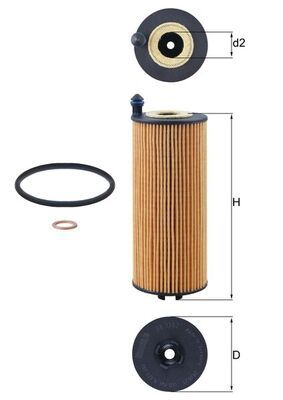 MAHLE OX 1302D Oil Filter