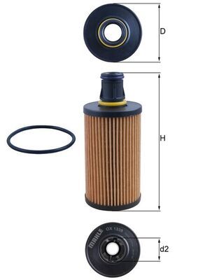 MAHLE OX 1338D Oil Filter