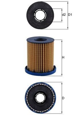 MAHLE OX 1350 Oil Filter