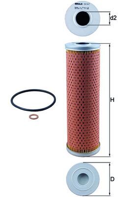 MAHLE OX 147D Oil Filter