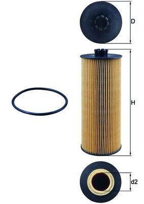 Oil Filter MAHLE OX 155D