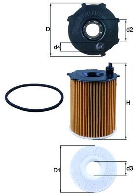 MAHLE OX 171/2D Oil Filter
