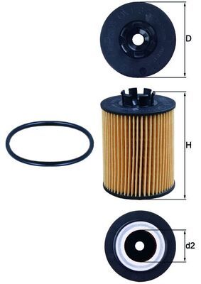 MAHLE OX 173/2D Oil Filter