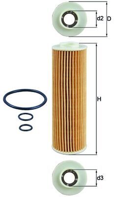 MAHLE OX 183/5D Oil Filter