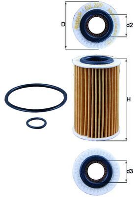 MAHLE OX 209D Oil Filter