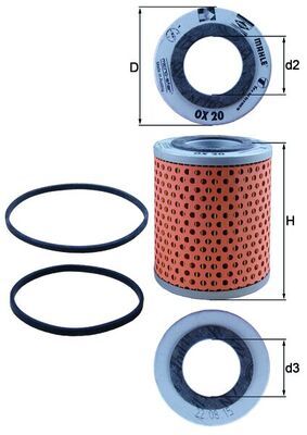 Oil Filter MAHLE OX 20D