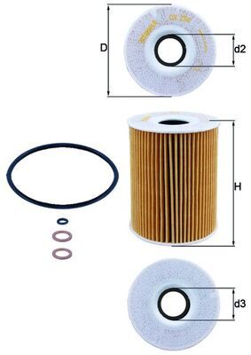 MAHLE OX 254D3 Oil Filter