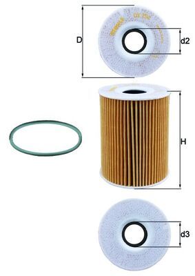 MAHLE OX 254D4 Oil Filter