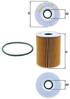 MAHLE OX 254D5 Oil Filter
