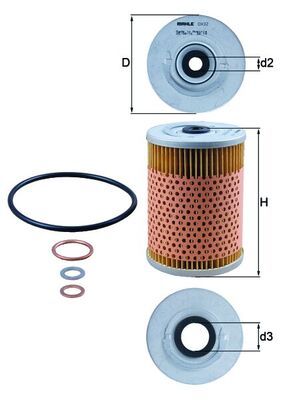 Oil Filter MAHLE OX 32D