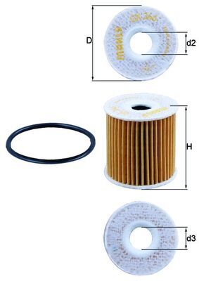 Oil Filter MAHLE OX 346D