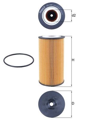 MAHLE OX 358D Oil Filter