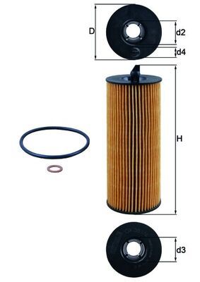 MAHLE OX 361/4D Oil Filter