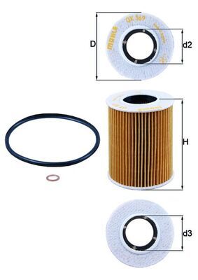 MAHLE OX 369D Oil Filter