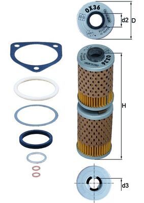 MAHLE OX 36D Oil Filter