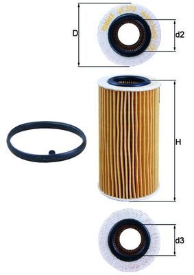 MAHLE OX 370D1 Oil Filter