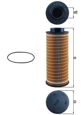 MAHLE OX 376D Oil Filter