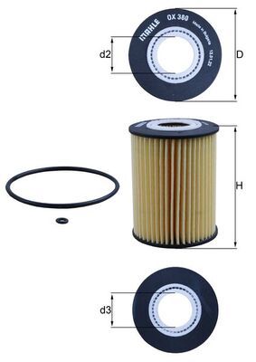 MAHLE OX 380D Oil Filter