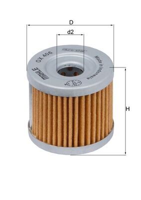 Oil Filter MAHLE OX 406