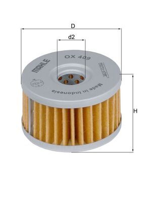 MAHLE OX 409 Oil Filter