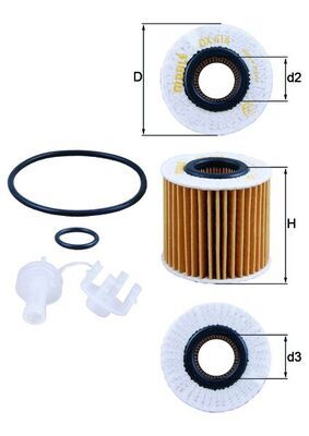 MAHLE OX 414D1 Oil Filter