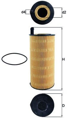 MAHLE OX 423/9D Oil Filter