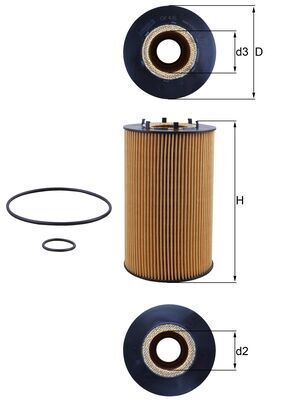 Oil Filter MAHLE OX 435D
