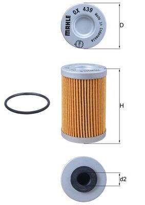 Oil Filter MAHLE OX 439D