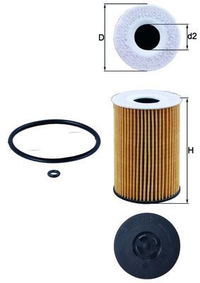 Oil Filter MAHLE OX 787D