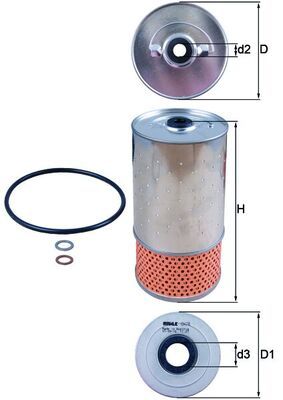 Oil Filter MAHLE OX 78D