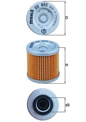 Oil Filter MAHLE OX 805